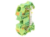 Conector &Icirc;mbinare Șine 0,5-25mm2 1 Piste 2 Borne Galben-Verde