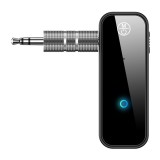 Adaptor Audio Bluetooth Flippy B46 Auto, Jack 3.5mm, Negru, Microfon, Handsfree, AUX, Muzica, Apeluri