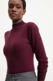 Answear Lab pulover de cașmir culoarea bordo, light