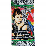 Prosop plaja Audrey For Radio Days, 75x150 cm, Multicolor