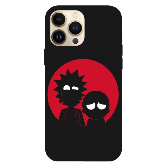 Husa compatibila cu Apple iPhone 14 Plus model Scared Morty, Silicon, TPU, Viceversa