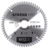 Disc circular lemn Strend Pro TCT 185x2.2x30/20 mm, 60T (placute vidia)