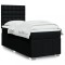vidaXL Pat box spring cu saltea, negru, 100x200 cm, textil 3293895