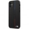 Husa TPU BMW Triangles Tricolor Line pentru Apple iPhone 12 / Apple iPhone 12 Pro, Neagra BMHCP12MTRTBK
