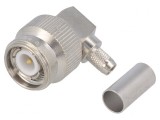 Mufă TNC tată unghi 90&deg; 50&Omega; cablu RG142 RG223 RG400