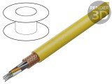 Cablu ETHERLINE&reg; HEAT S/FTP 6a Galben 24AWG PUR