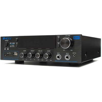 Amplificator profesional stereo Teli BT-1388C, 50W x 2 cu Bluetooth si telecomanda foto