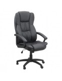 Scaun directorial OFF 510, mecanism de balans, piele ecologica, pivotant, inaltime reglabila, roti gumate, 100 kg
