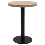 Cumpara ieftin Masa de bistro, maro deschis, 60 cm, MDF