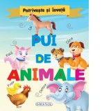 Potriveste si invata. Pui de animale