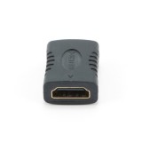 ADAPTOR video GEMBIRD, HDMI (M) la HDMI (M), conectori auriti, black, &quot;A-HDMI-FF&quot; (timbru verde 0.08 lei)