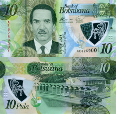 BOTSWANA ? bancnota ? 10 Pula ? 2018 ? P-35 ? POLIMER ? UNC ? necirculata foto