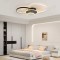 Lustra LED cu telecomanda KILLIAN 80W, 4 Cercuri, lumina Rece/Calda/Neutra, Dimabila, Negru Alb ModernLight Concept