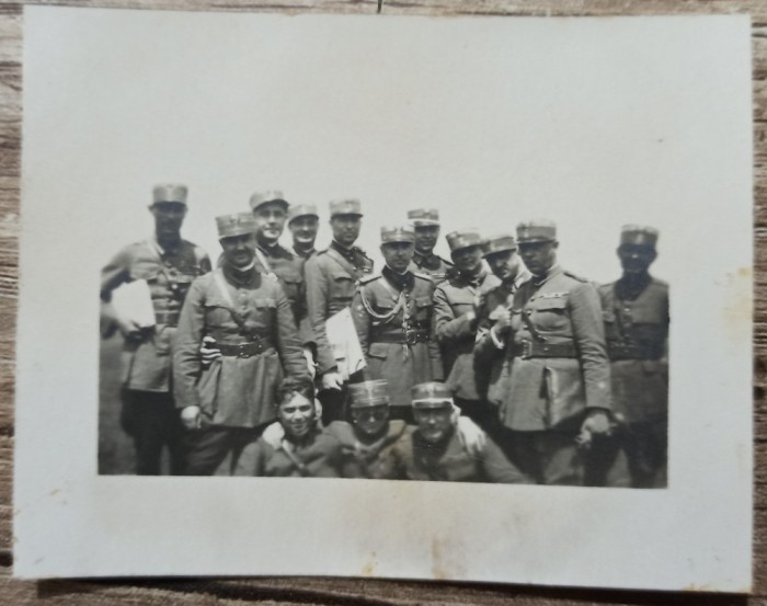 Militar romani din perioada interbelica// fotografie de grup