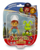 Figurina Pinocchio si Prietenii 9 cm Pinocchio si The Talking Cricket, Famosa