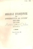 Analele Stiintifice Ale Universitatii &quot;Al. I. Cuza&quot; - II, X, XI, XIV, XV, XVI