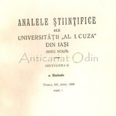 Analele Stiintifice Ale Universitatii "Al. I. Cuza" - II, X, XI, XIV, XV, XVI