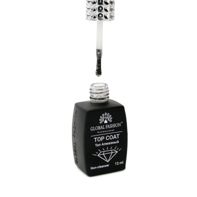 Top Coat Foil Gold Silver, Global Fashion, fara strat de dispersie, 12ml foto