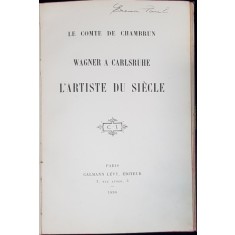 L&#039;ARTISTE DU SIECLE de WAGNER CARLSRUHE - PARIS, 1898