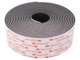 Bandă arici 3M 50mm x 5m acril neagră -29&divide;93&deg;C
