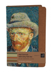 Van Gogh Self-Portrait with Grey Felt Hat Journal foto