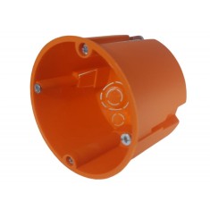 Doza aparataj rigips adanca diametru: 68mm, adancime: 61mm cu gauri predecupate pentru cabluri si tuburi IP30