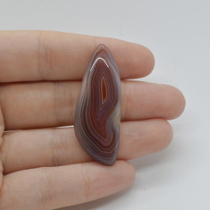 Cabochon agat botswana portocaliu 44x17x6mm c89