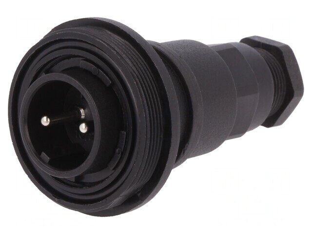 Conector Circular Mufă Tată 2 Pin Filet Exterior