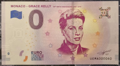 !! RAR !! Bancnota 0 Euro SOUVENIR - Monaco - Grace Kelly - 2019 foto