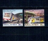 Malaysia 1997 - Trenuri, cai ferate, serie neuzata