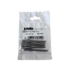 Set 5 biti Felo, seria Industrial profil Pozidrive, E6.3, PZ1, 73mm foto