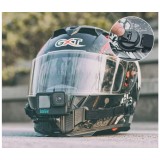 Suport de fixare tip fluture a camerelor video sport la casca de motocicleta, bicicleta, compatibil cu GoPro Hero 12, GoPro Hero 11 Mini si Osmo Actio