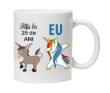 Cana alba personalizata&quot;Altii la 25 ani&quot;, INOVATIX&reg;. 330ml, Oem