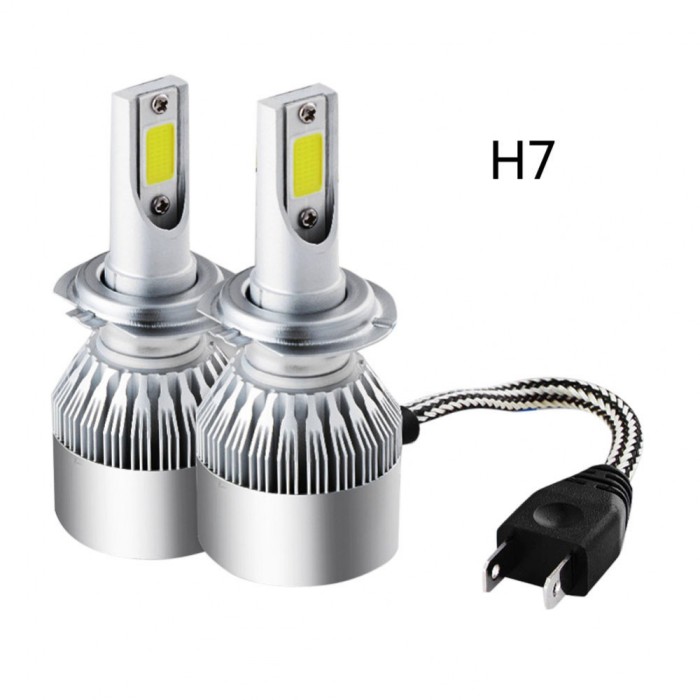 Set becuri LED auto C6 , h7, 48 w/bec, 6000k Amazone Tech