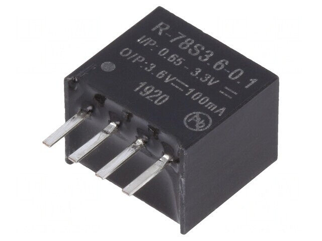 Convertor DC/DC 0,36W 0,65-3,3V la 3,6V 0,1A