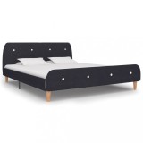VidaXL Cadru pat fără saltea țesătură gri &icirc;nchis 180x200 cm