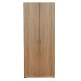 Dulap Melba 2 usi Stejar Sonoma cu bara si polita 80 x 50 x 200 cm
