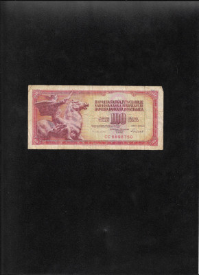 Iugoslavia Yugoslavia 100 dinara dinari 1986 seria9575360 foto