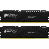 Memorii Kingston FURY Beast Black, 16 GB (2x8GB), DDR5, EXPO, 6000 MHz, CL30, Dual Channel