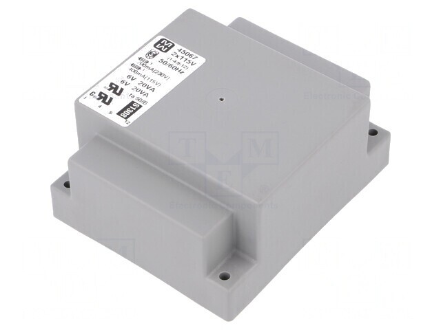 Transformator &Icirc;ncapsulat 40VA 115/230V la 6V 3333mA