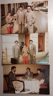 Lot de 3 foto Aurel Dragos Munteanu (ambasador in SUA), Ioana Mustata la Capsa foto