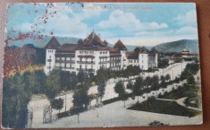 Carte postala, Baile Calimanesti, vedere spre hotelurile Jantea, perioada interbelica