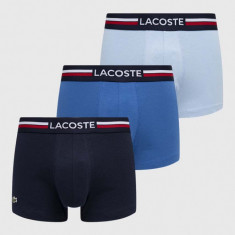 Lacoste boxeri 3-pack barbati, culoarea albastru marin