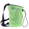 Sac Magnezie Alpinism Edelrid Rodeo L Green Pepper, Buzunar Praf Escalada, 2x Suport Pensula, Inchidere Snur, Fleece Interior