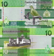 GAMBIA 10 dalasis 2023 UNC!!!