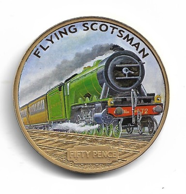 GUERNSEY - 2013 FLYING SCOTSMAN - Moneda Comemorativa foto