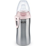 Cana Inox Nuk First Choice Active Cu Tetina De invatare, 215ml, Termoizolanta, Roz