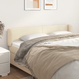 Cumpara ieftin Tăblie de pat cu aripioare crem 183x23x78/88 cm piele ecologică
