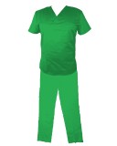 Cumpara ieftin Costum Medical Pe Stil, Verde Conex cu Elastan, Model Classic Barbati - 4XL, 3XL