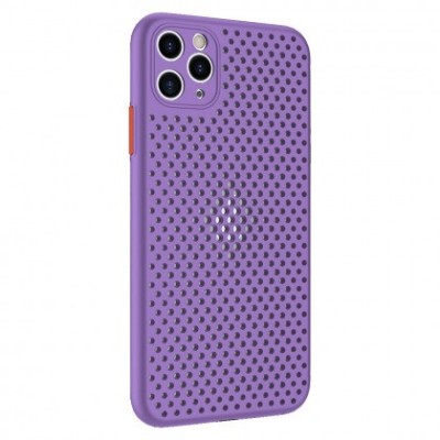 Husa Capac Silicon Breath, Apple iPhone 12 / 12 Pro Violet foto